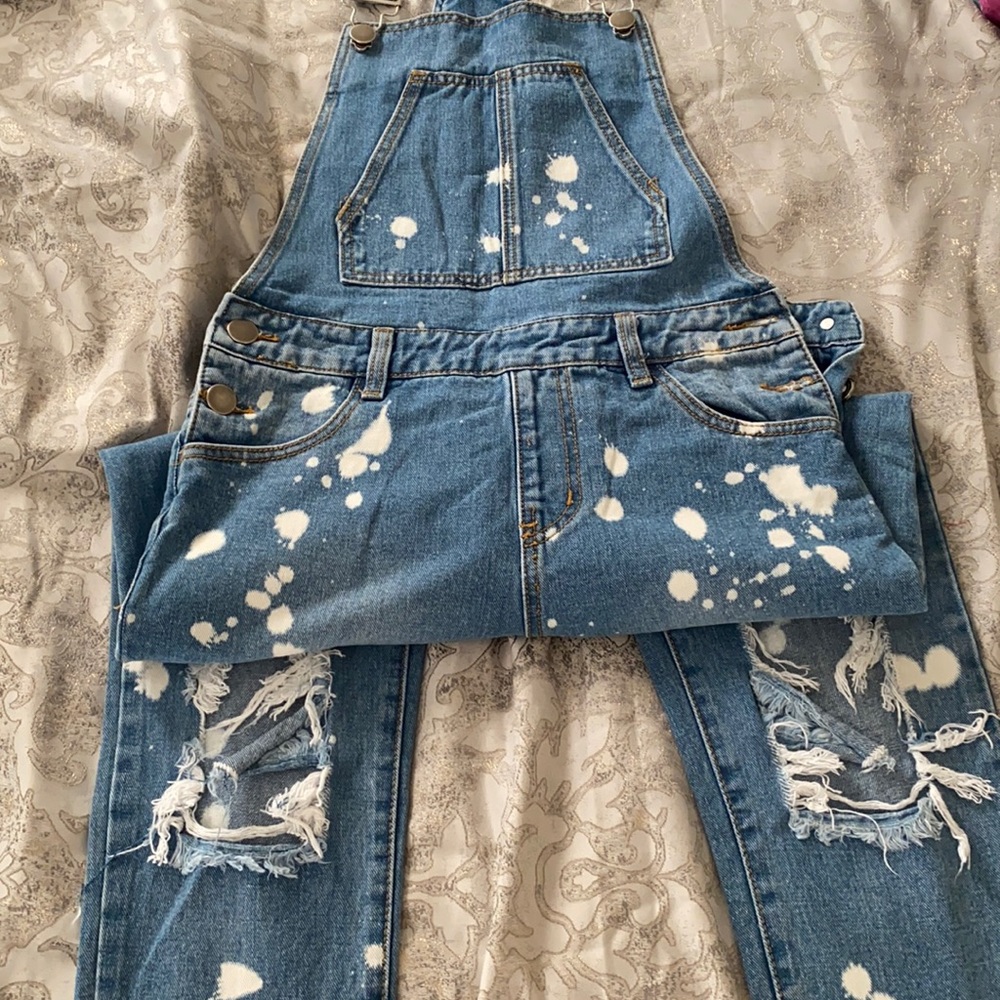 Distressed Overalls.